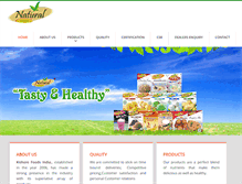 Tablet Screenshot of naturalhoneyandfoods.com